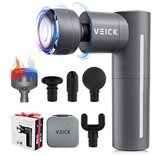 Massage Gun, Muscle Percussion Heated Massage Gun Deep Tissue For Athletes ,Message Gun, Massagers Handheld Deep Tissue With Heat For Neck And Back (Gray) #TOP7