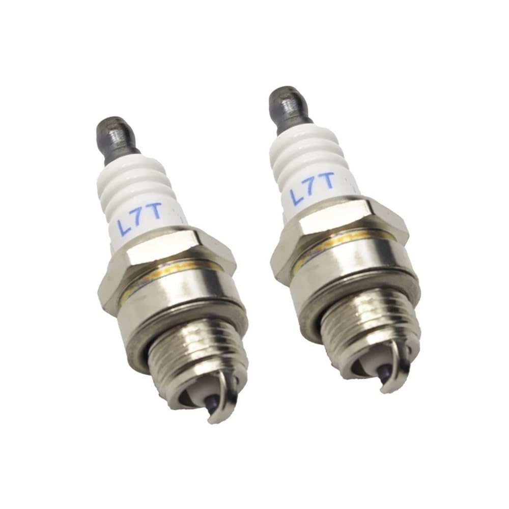 Lot de 2 Bougies d'allumage L7T compatibles avec Les tronçonneuses et débroussailleuses 025 MS180 MS170. Accessoires for Outils de Jardin motorisés.