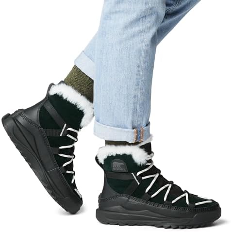 Sorel Women's ONA RMX Glacy Waterproof Boots - Black, Sea Salt - Size 6 | Image 4