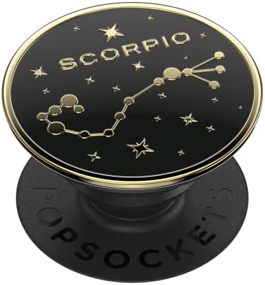 PopSockets: PopGrip - Expanding Stand and Grip with a Swappable Top for Phones & Tablets - Enamel Zodiac Scorpio