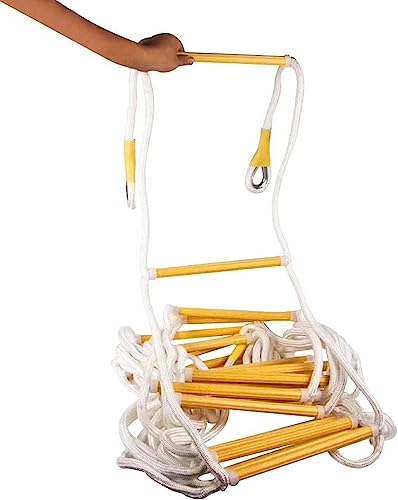 Échelle de secours en corde antidérapante pour fenêtre et évacuation 25m