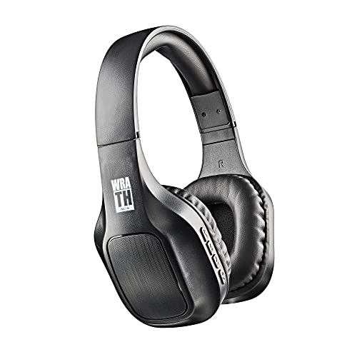 NGS ARTICA Wrath Black - Auriculares Supraaurales Inalámbricos, Compatibles con Tecnología Bluetooth, Micrófono Incorporado, 10h de Batería, Color Negro