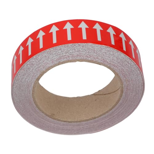KICHOUSE 1 Roll Pipe Arrow Labels Warning Signs Self Adhesive Decals Arrow Floor Marker Arrow Tape Vinyl Stickers Arrow Warning Decals Floor Marking Stickers Arrow Stickers Polystyrene