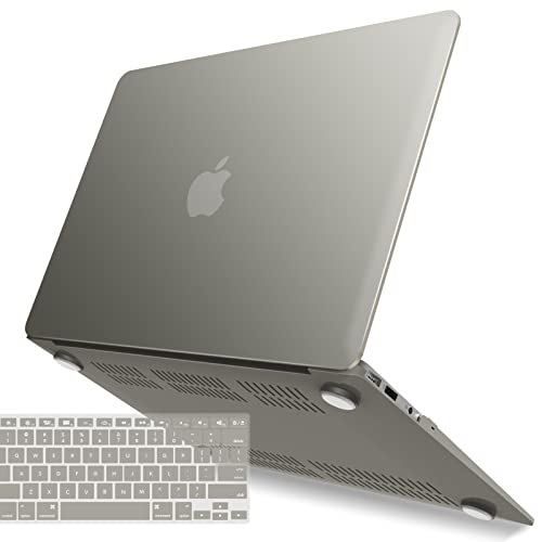Ibenzer Compatible With Old Version Macbook Air 13 Inch Case (2010-2017 Release). Models: A1466 / A1369, Plastic Hard Shell Case With Keyboard Cover For Mac Air 13, Gray, A13Gy+1 N #TOP11
