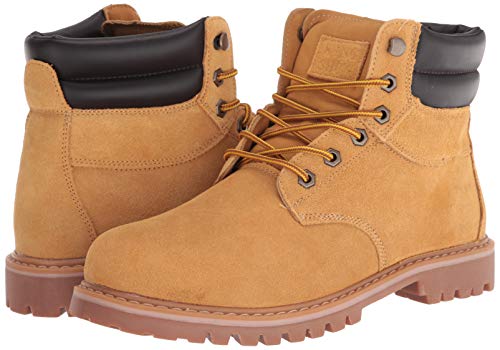 kingshow Men's 1801 Work Boots (12 M US Men's, Wheat)
