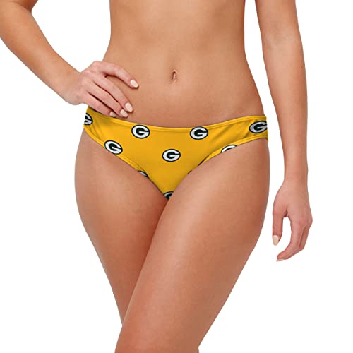 FOCO Green Bay Packers NFL Womens Mini Print Bikini Bottom