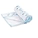 Aden by Aden + Anais Stroller Blanket, 100% Cotton Muslin, 4 Layer Lightweight and Breathable, Large 44 X 44 inch, Making Waves - Sharks