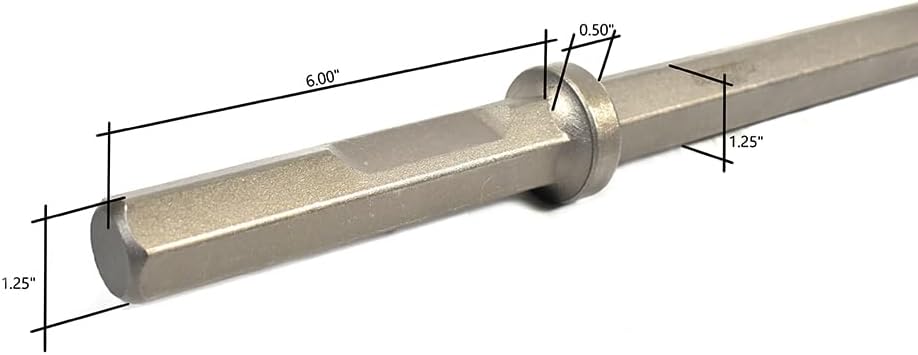 SC92863 2 Inch x 1-1/4 Inch Narrow Hex Chisel 1-1/8 Inch Hex Shank 16 Inch Long