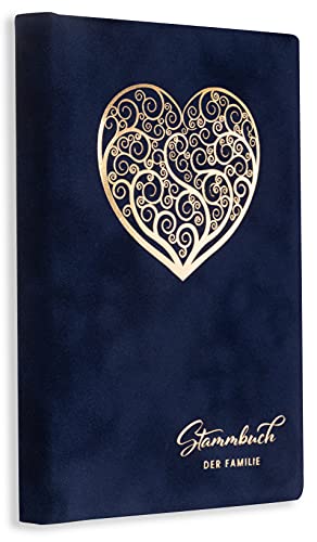 Stammbuch Blau Sena Herz Stammbuch der Familie Hochzeit Standesamt incl. Einleger