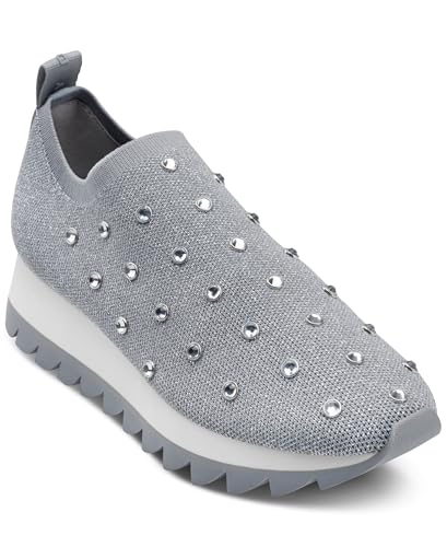 DKNY Women's Abbott Studded Knit Slip on Sneaker