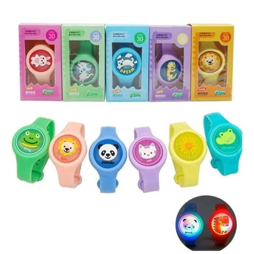 Pulseira Relógio Repelente Infantil Anti Mosquito LED (Roxo)