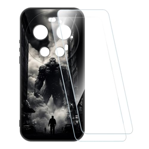 ESACMOT �v�����g�P�[�X + 2�������K���X�t�B���� Leica Leitzphone Powered by Xiaomi 5G �Ƃ̌݊�������, �Ռ��z���\�t�g�J�o�[ HD�N���A (�����X�^�[)