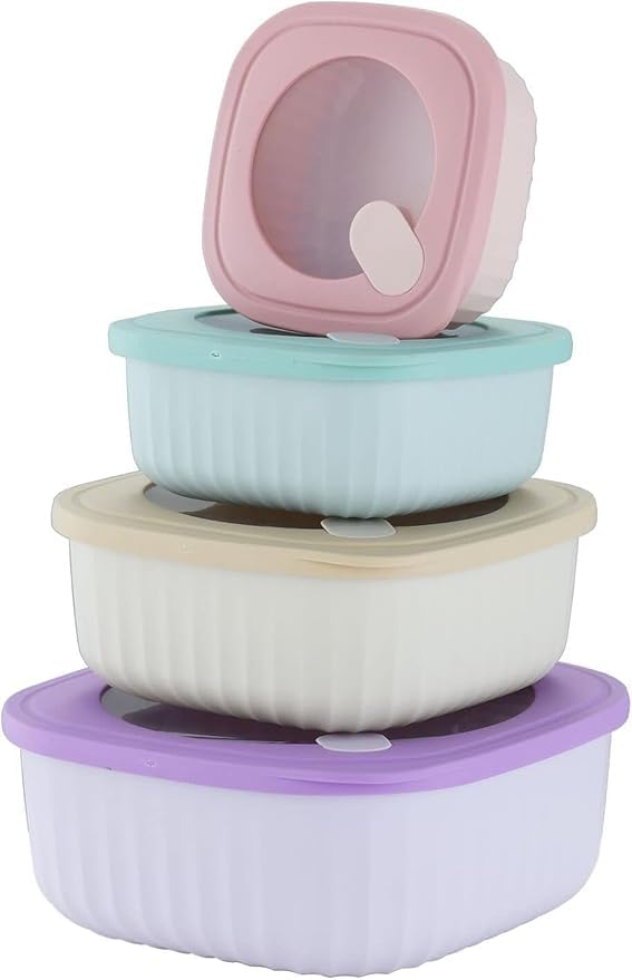 Jukkre Food Storage Bowl with Lid, Plastic, Cooking and Storage Bowl Set, Nesting Plastic Bowl with Lid, BPA Free, Food Container Set for Freezer, Microwave, Dishwasher Safe (B0DH3B2VY7) Amazon Price History, Amazon Price Tracker
