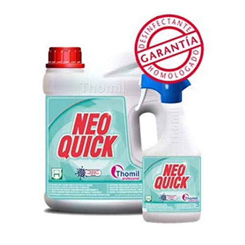NEOQUICK Limpiador higienizante de superficies lavables sin aclarado Pulverizador 750 ml X 6 unidades.