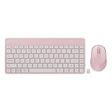 ZEBRONICS Companion 201 2.4GHz Wireless Keyboard & Mouse Combo, 83 Keys, AI Assist Key, 12 Integrated Multimedia Keys, 3 Button Mouse, 1600 DPI, High Precision, Silent Operation (Pink)