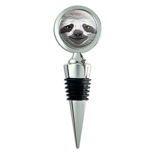 Sloth Face Wine Bottle Stopper