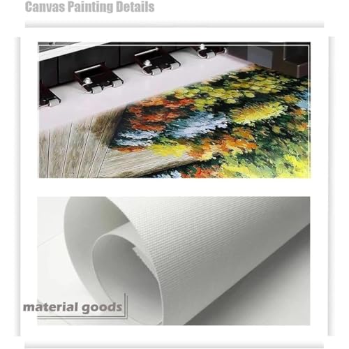 Impression sur toile abstraite colorée extra large avec cadre mural