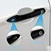 DLOVEG Upgraded Snap-on Door Handle Cover Compatible for 2018-2023 2024 2025 Toyota Camry Accessories No Adhesive Door Handle Protectors for 2020-2024 2025 Corolla 2020-2025 Venza Glossy Black