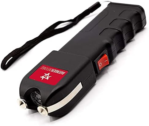Avenger Defense Stun Gun for Self Defense - Protection Device for Women - Portable LED Flashlight - (ADS-10 Black)
