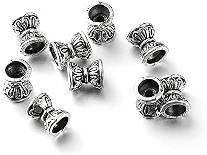 Bead Caps Bead Caps 7 x 5 mm Tibetan Antique Silver Double Sided Metal Caps Spacer Beads Intermediate Parts - Image 4