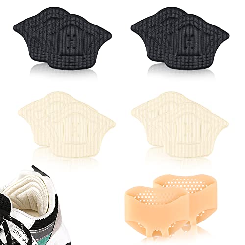 Antirozaduras Zapatos, 4 Pares Almohadilla Talon Cómodo Almohadilla con 1 Pares Almohadilla metatarsal Talon Transpirable Protector Zapatos Talon Cover
