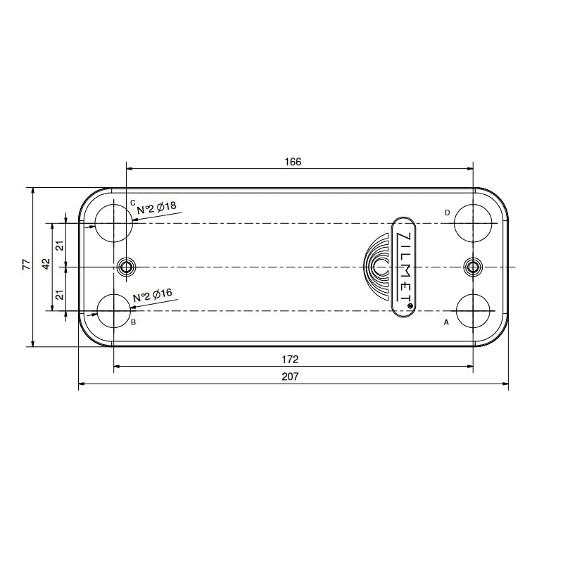 Mondo Viro - Intercambiador de 12 placas de repuesto compatible para calderas Merl Ariston Rhoss