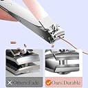 4 Pcs Nail Cutter Kit Set – Stainless Steel Nail Clippers Set for Fingernails & Toenails – Sharp Grooming Tools for Men & Women – Compact Travel-Friendly Manicure Pedicure Set (Multicolor) (Style C) gallery image