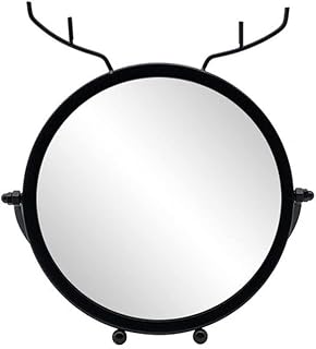 TETARI Hand Mirror Magnifying Hand Held Mirror,Double Side Folding Hand Mirror for Women with Adjustable Handle,Travel Table Desk Shaving Bathroom