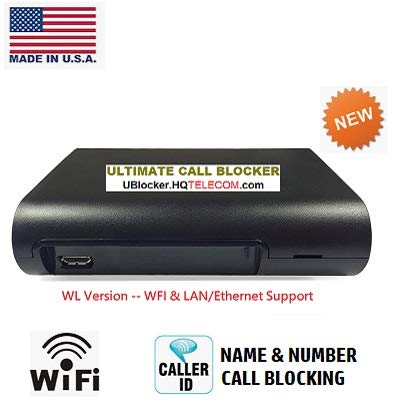 Ultimate Call Blocker Wifi - Block Virtually All Unsolicited Calls (Robocalls, Scams, Non-Profit, Unwanted) Without Having To Touch A Button! New Cloud-Based, Wifi Technology. Made In Usa. #TOP1