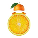 Genérico Disfraz de Naranja - Conjunto para con Gorro de Naranja | Disfraz de Fruta en Rodajas para Adulto con Gorro | para Carnaval, de Disfraces, Sesiones de Fotos y Eventos