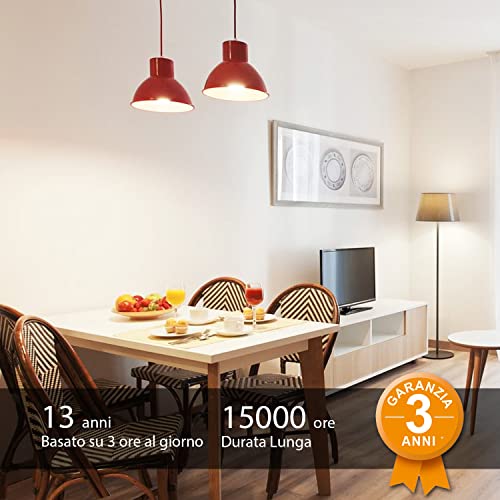 LVWIT Lampadine LED Attacco E27 Forma G45, 6.5W