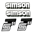 Dekorsatz Simson S51 Electronic grau Aufkleber Set