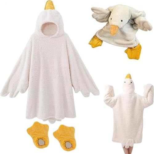 Combinaison à capuche oie contre le froid avec cette couverture surdimensionnée
