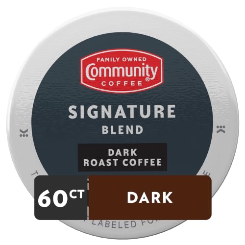 Image of Community Coffee Signature Blend, Dark Roast, K-Cup Pods, 10 Count (Pack of 6)