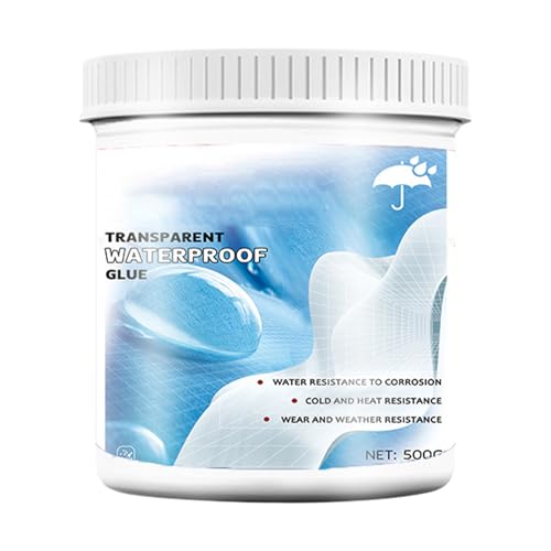 Transparent Waterproof Sealant - Acrylic Liquid 300ml Tube | Leak Proof Coating with UV Shield, Bathroom Caulking, Ceiling Patch | Crack Filling Compound Kitchen Wall,Exterior