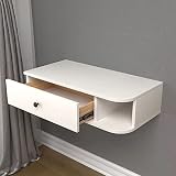 Tocador Flotante Colgante con cajón Mesa de Maquillaje Moderna, Tocador de tocador para Dormitorio, Ahorro de Espacio, Mesita de Noche suspendida para Sala de Estar de Dormitorio