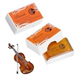 Colofonia para Violín 2 Piezas – Colofonia Natural para Violín, Viola y Violonchelo – Resina para Arco de Bajo Polvo – Adherencia Mejorada para un Sonido Claro y Preciso
