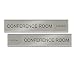 Quality Satin-Aluminum Slider Nameplates and Signs - 10 x 2 - Made in The USA (Silver)