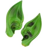 Artibetter Orejas de Hada para Halloween en Color Verde, Accesorio de Cosplay Diseñado para Ajustarse Orejas, Material Rp, 1 Par, Adecuado para Disfraces y Fiestas
