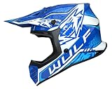Wulfsport KAIR-X Helmet Kids Motocross Helmet- Blue L (51-52cm) - Image 2