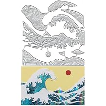 Metal Big Waves Spray Summer Ocean Die Cuts Cutting Dies Embossing Stencils Template Mould for Card Making Decoration and DIY Scrapbooking Album
