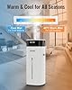 Humidifier Large Room, Cool and Warm Mist Humidifiers for Bedroom 5.3Gal/20L, Humidificateur for Home Whole House 2000 sq ft, Top Fill Humidifiers for Plant with Diffuser & Extended Tube, White