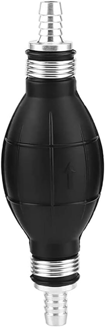 6/8/10/12mm Rubber & Aluminum Fuel Pump Line Hand Primer Bulb Gas Petrol for Auto Car Boat Marine Outboard (12mm)