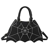 Design inspiré des chauves-souris : adoptez le charme unique du design en forme d'aile de chauve-souris orné de motifs en toile d'araignée..Le motif complexe de toile d'araignée ajoute une couche supplémentaire de style inspiré de l'horreur, ce qui en fait un accessoire indispensable pour la saison effrayante.