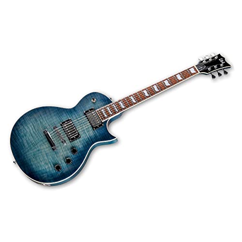 ESP LTD EC-256FM CB Guitare électrique Bleu cobalt + câble jack Keepdrum - Les Beatles, Paul McCartney, John Lennon, RIngo Starr, George Harrison ESP LTD EC-256FM CB Guitare électrique Bleu cobalt + câble jack Keepdrum – Image 5