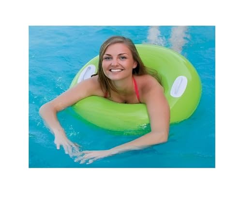 Image of Adult Swimming Ring Inflatable Pool Float, Multi Color, 30 inch