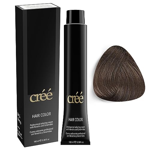 Cree Professional - Tinte permanente para el cabello, 100 ml, 3.4 onzas líquidas (rubio oscuro ceniza intenso, 6.11)