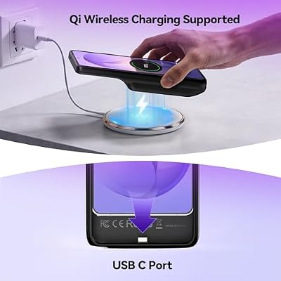 NEWDERY for Samsung Galaxy S26 Ultra/S25 Ultra Battery Case,9500mAh Qi Wireless Charging Supported,Portable Protective Charger Case with Extended Battery Pack for Galaxy S26 Ultra&S25 Ultra 6.9