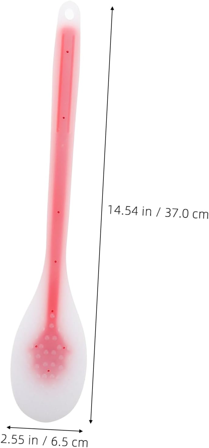 Handle Back Lotion Applicator Tool Soft Bristle Back Scrubber for Lotion Creams Medications -Application Cleaning for Exfoliating Body Care