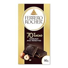 Ferrero Rocher Dark Hazulnut, Noir Avec Noisettes 90g